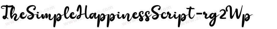 TheSimpleHappinessScript-rg2Wp字体转换 TheSimpleHappinessScript-rg2Wp字体转换