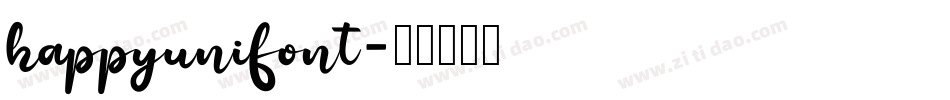 happyunifont字体转换