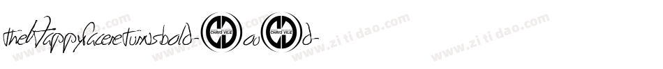 TheHappyFaceReturnsBold-2Ov3d字体转换
