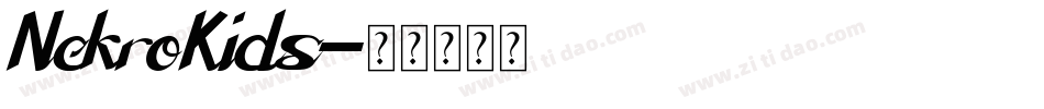 NekroKids字体转换