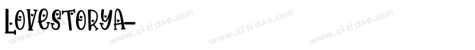 Lovestorya字体转换