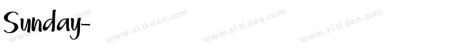 Sunday字体转换