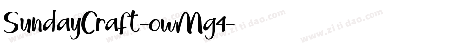 SundayCraft-owMg4字体转换
