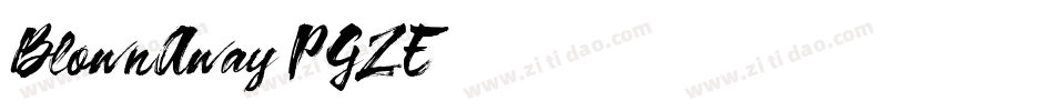 BlownAway-PGZE字体转换