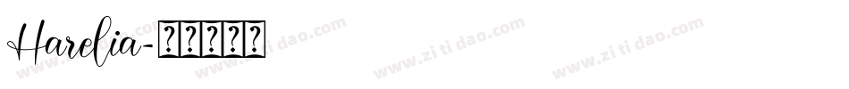 Harelia字体转换