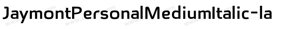 JaymontPersonalMediumItalic-lamq字体转换