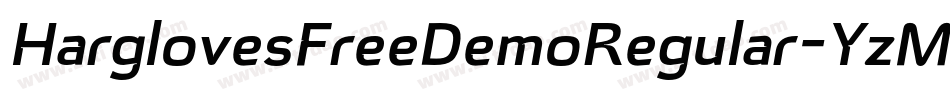 HarglovesFreeDemoRegular-YzMa4字体转换