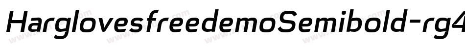 HarglovesfreedemoSemibold-rg4qL字体转换