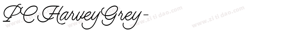PCHarveyGrey字体转换