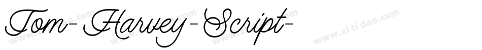 Tom-Harvey-Script字体转换