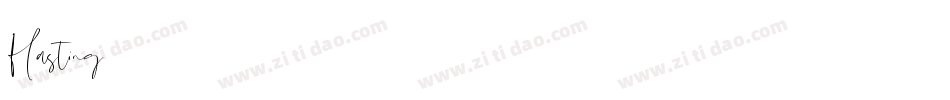 Hasting字体转换