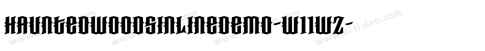 HauntedWoodsInlineDemo-w11wz字体转换