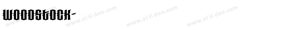 Woodstock字体转换