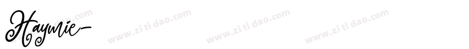 Haymie字体转换
