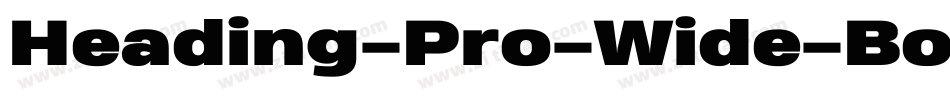 Heading-Pro-Wide-Book-Italic-trial字体转换