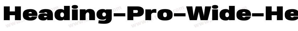 Heading-Pro-Wide-Heavy-Italic-trial字体转换