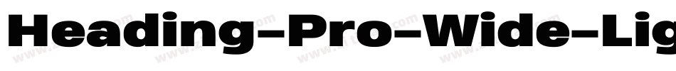 Heading-Pro-Wide-Light-Italic-trial字体转换