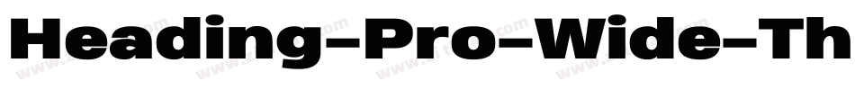 Heading-Pro-Wide-Thin-trial字体转换