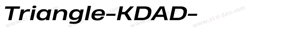 Triangle-KDAD字体转换 Triangle-KDAD字体转换