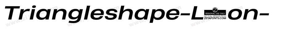 Triangleshape-L5on字体转换 Triangleshape-L5on字体转换