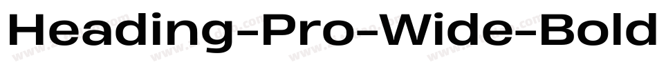 Heading-Pro-Wide-Bold-trial字体转换