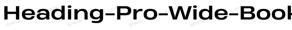 Heading-Pro-Wide-Book-Italic-trial字体转换