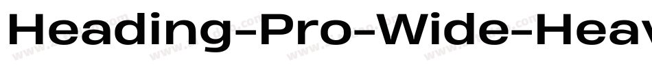 Heading-Pro-Wide-Heavy-Italic-trial字体转换