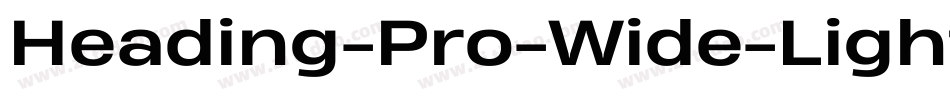Heading-Pro-Wide-Light-Italic-trial字体转换