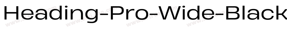 Heading-Pro-Wide-Black-Italic-trial字体转换