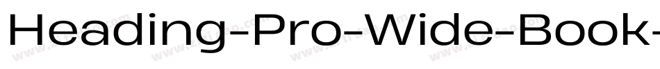 Heading-Pro-Wide-Book-Italic-trial字体转换