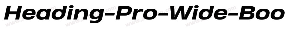 Heading-Pro-Wide-Book-trial字体转换