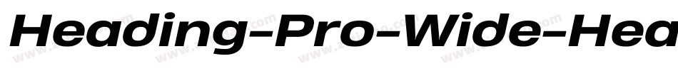Heading-Pro-Wide-Heavy-trial字体转换