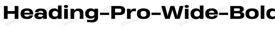Heading-Pro-Wide-Bold-Italic-trial字体转换