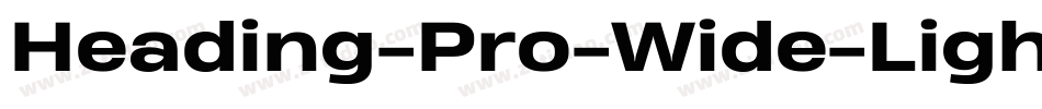 Heading-Pro-Wide-Light-Italic-trial字体转换