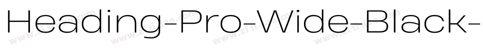 Heading-Pro-Wide-Black-Italic-trial字体转换