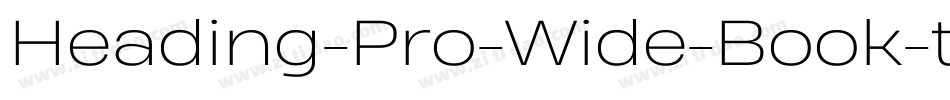 Heading-Pro-Wide-Book-trial字体转换