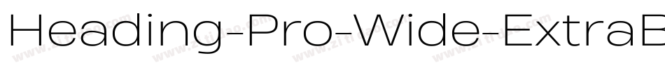 Heading-Pro-Wide-ExtraBold-Italic-trial字体转换