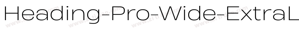 Heading-Pro-Wide-ExtraLight-Italic-trial字体转换