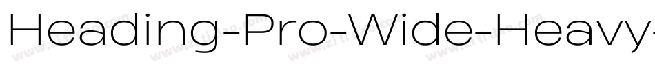 Heading-Pro-Wide-Heavy-Italic-trial字体转换