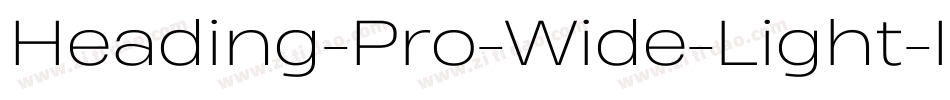 Heading-Pro-Wide-Light-Italic-trial字体转换