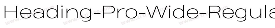 Heading-Pro-Wide-Regular-trial字体转换