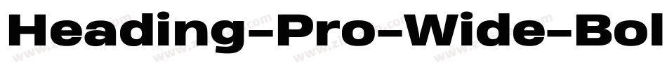 Heading-Pro-Wide-Bold-Italic-trial字体转换