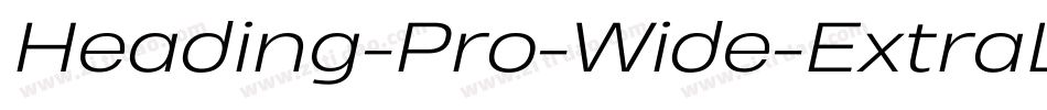 Heading-Pro-Wide-ExtraLight-Italic-trial字体转换