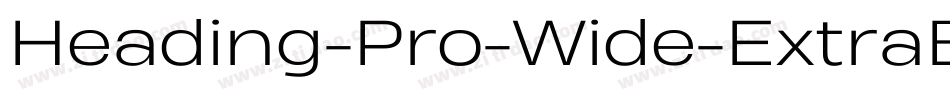 Heading-Pro-Wide-ExtraBold-trial字体转换
