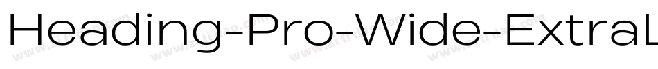 Heading-Pro-Wide-ExtraLight-Italic-trial字体转换