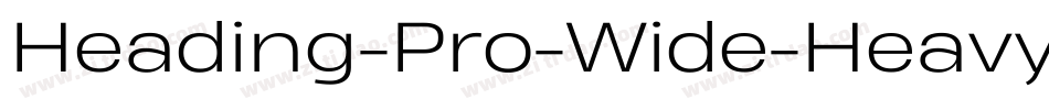 Heading-Pro-Wide-Heavy-Italic-trial字体转换