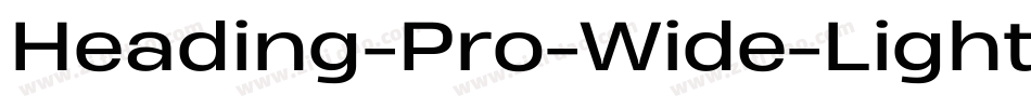 Heading-Pro-Wide-Light-Italic-trial字体转换