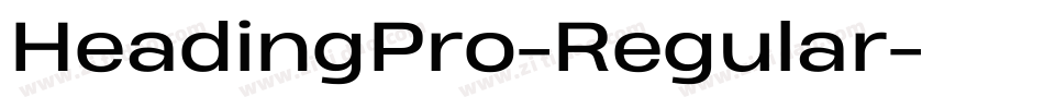 HeadingPro-Regular字体转换
