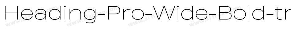 Heading-Pro-Wide-Bold-trial字体转换