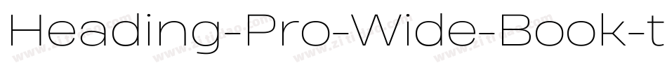 Heading-Pro-Wide-Book-trial字体转换